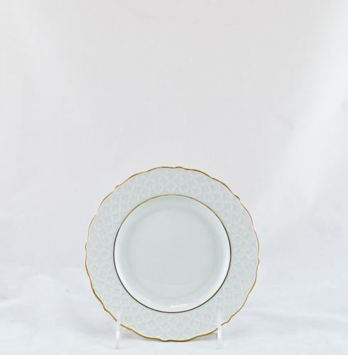 Anna Weatherley Empire White and Gold Bread & Butter Plate
