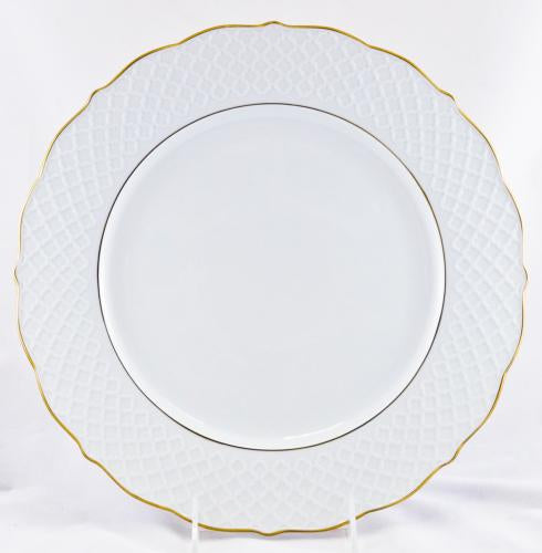 Anna Weatherley Empire White and Gold Service Plate