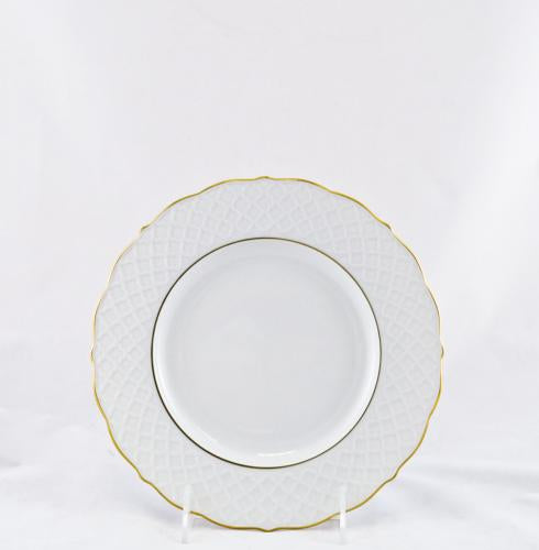 Anna Weatherley Empire White and Gold Dessert Plate