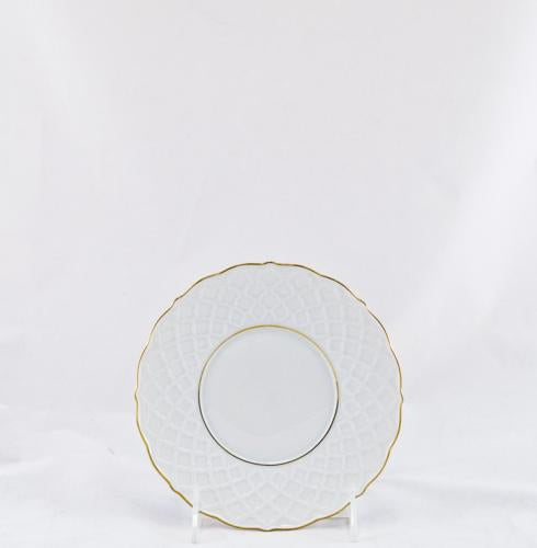 Anna Weatherley Empire White and Gold Tea Saucer