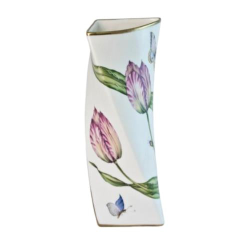 Anna Weatherley Pink Tulip Triangular Vase