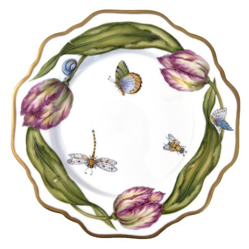 Anna Weatherley Pink Tulip Salad Plate