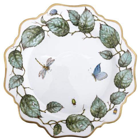 Anna Weatherley Shades of Blue Leaves Dinner Plate