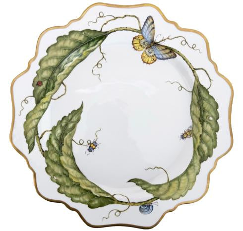 Anna Weatherley Three Large Leaves Dinner Plate