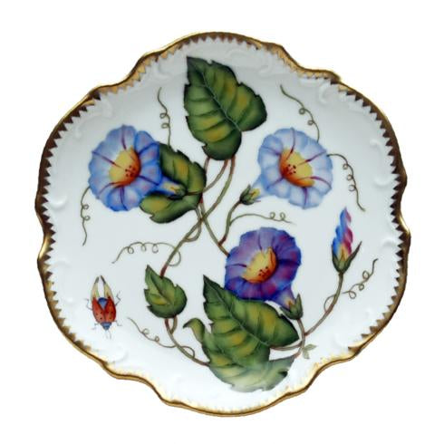 Anna Weatherley Morning Glory Purple Flower Bread & Butter Plate