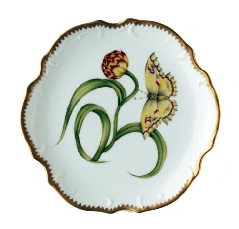 Anna Weatherley Morning Glory Yellow Tulip Bread & Butter Plate