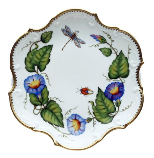 Anna Weatherley Morning Glory Flat Salad/Dessert Plate