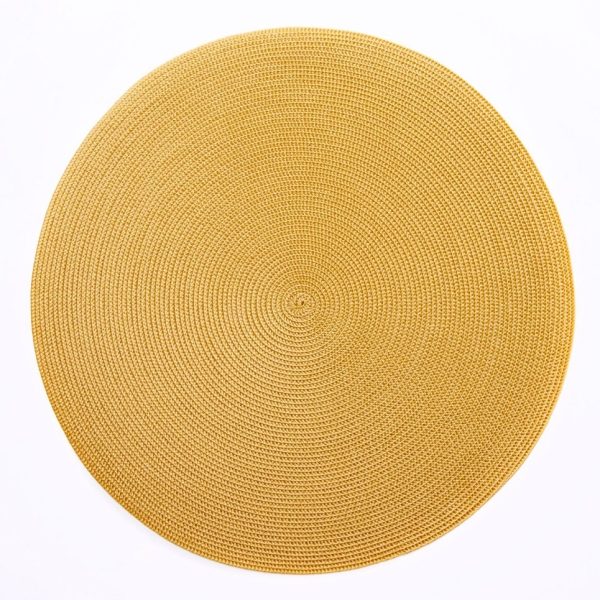 Linen Braid Woven Round Placemat
