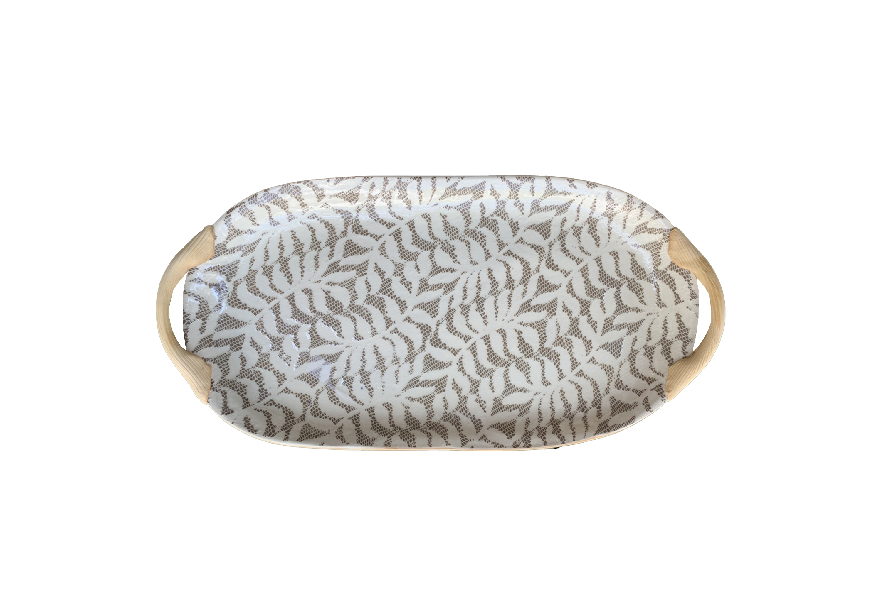 Poppy 18x9" Oval Platter with Handles
