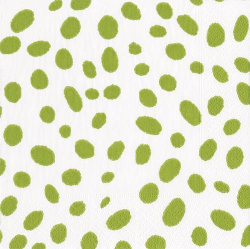Spots Green Cocktail Napkins