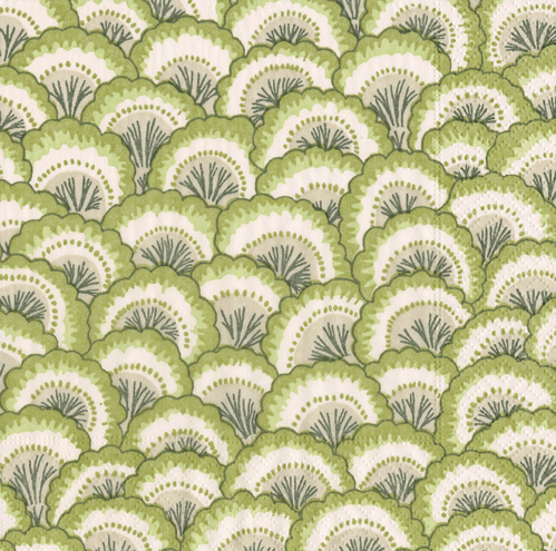 Pontchartrain Scallop Green Cocktail Napkins