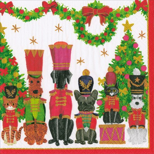 Toy Soldier Pets Napkin Cocktail