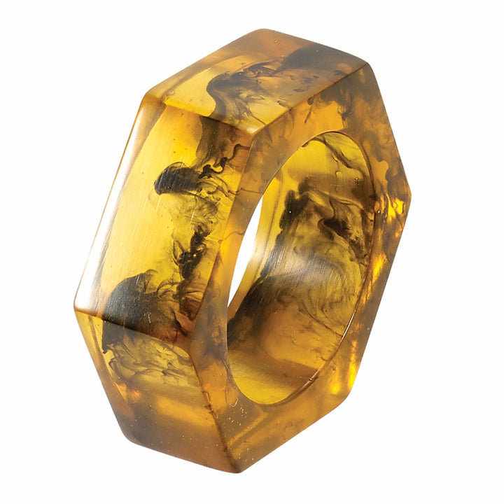 Piper Tortoise Napkin Rings Set/4