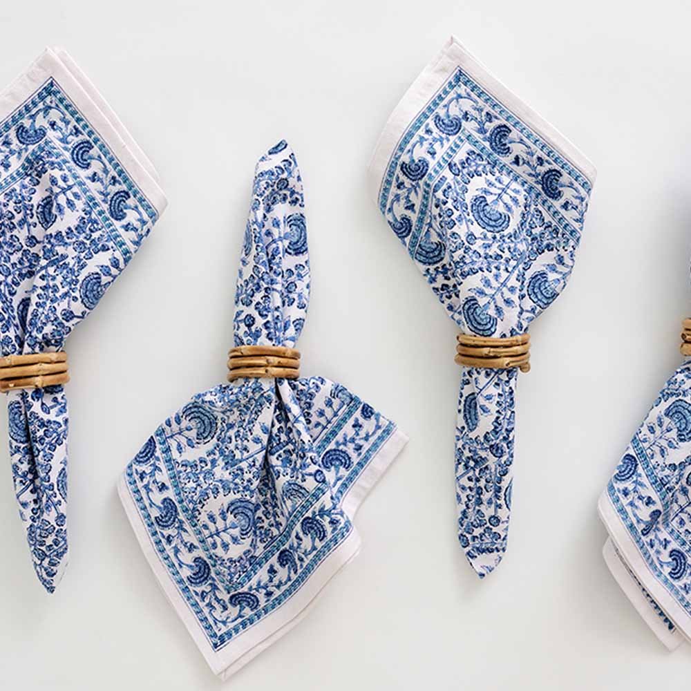 Wrapped Bamboo Napkin Ring | Set of 4