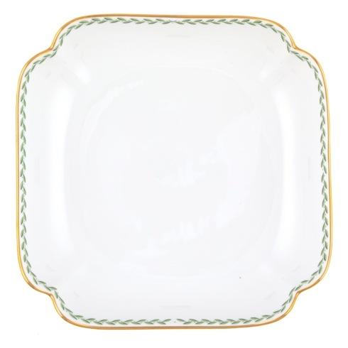 Green Laurel Square Fruit Dish