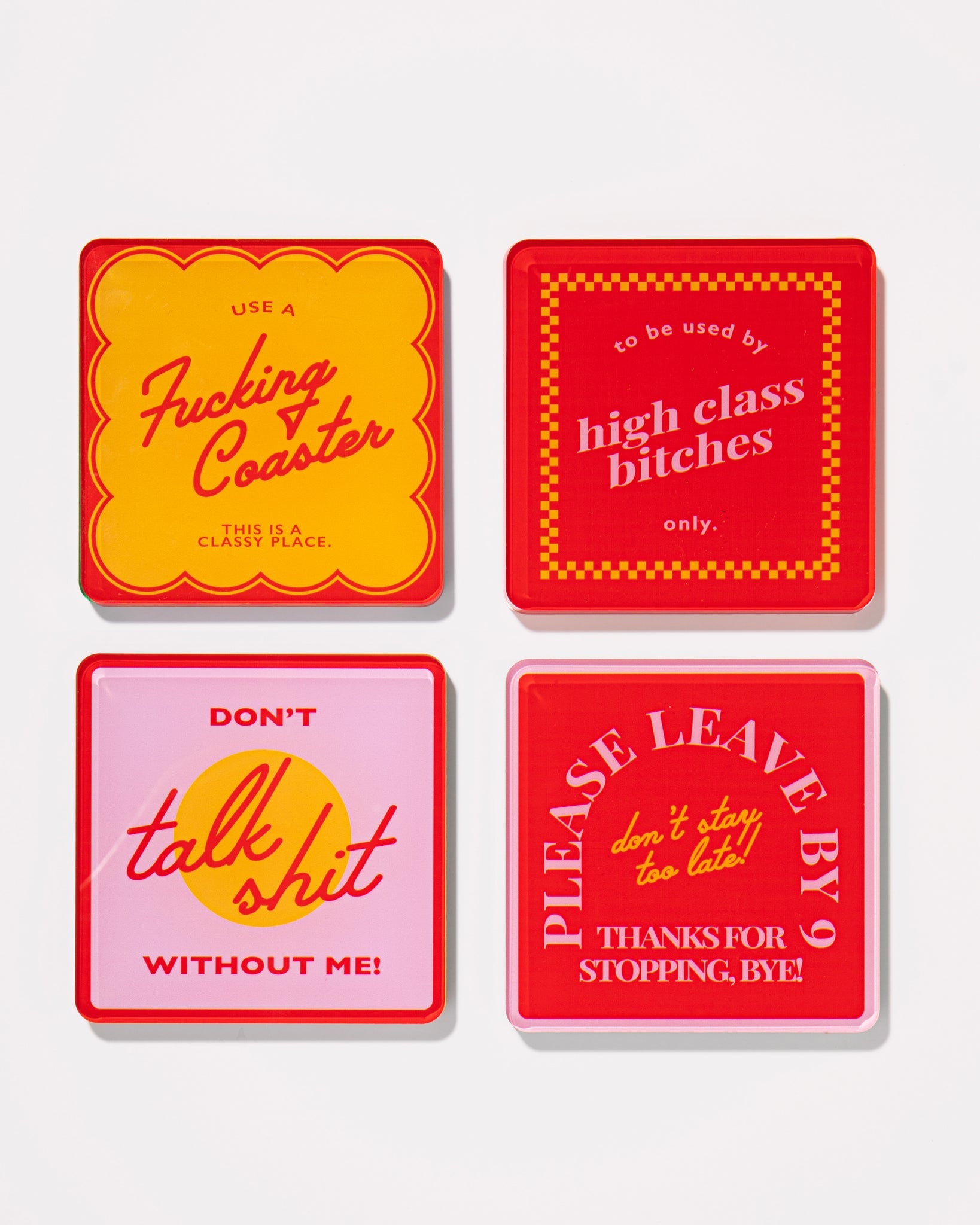 Snarky Coasters Boxed Set of 4