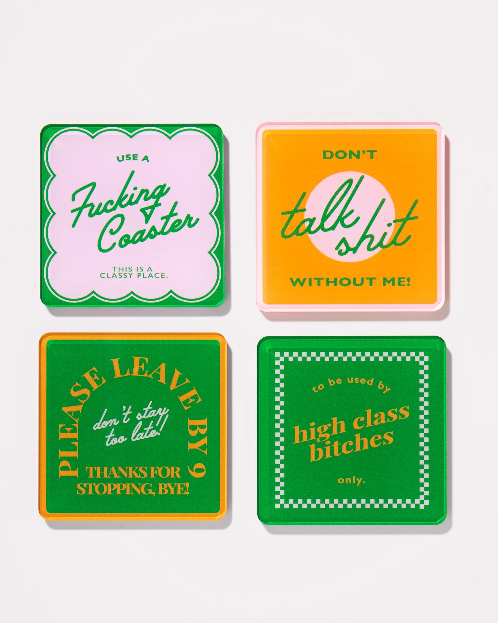 Snarky Coasters Boxed Set of 4