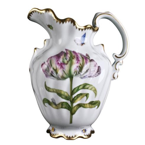 Anna Weatherley Studio Collection Pitcher with PInk/Fuchsia Tulip