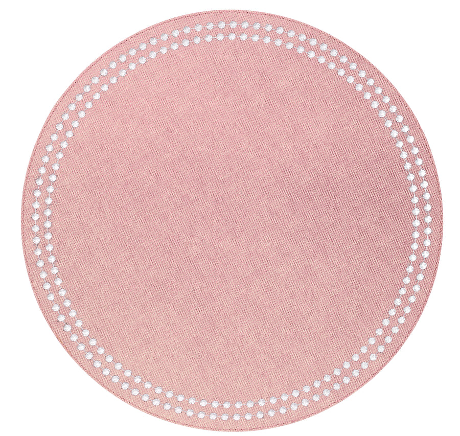 Pearls Placemats Rose/White Set of 4