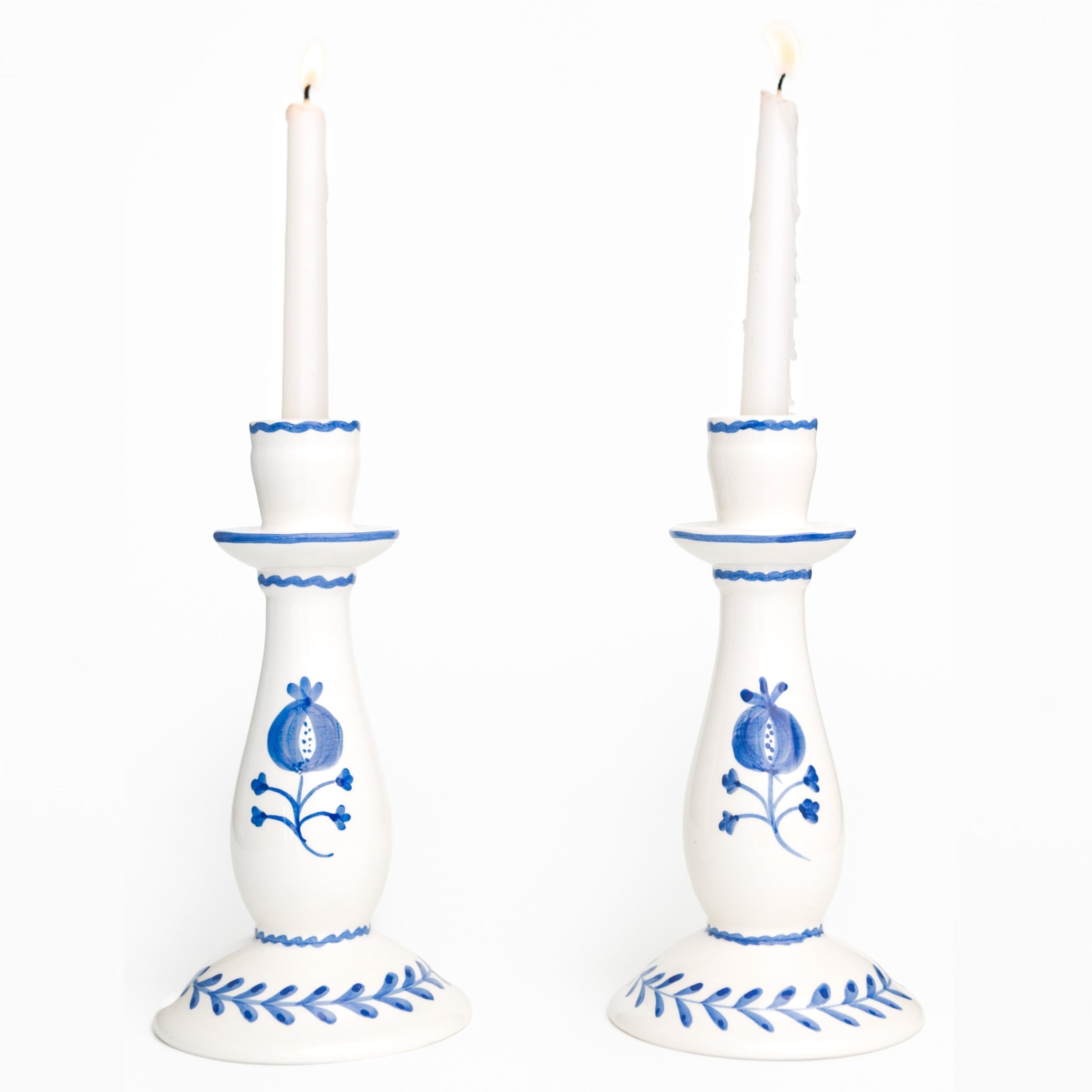 Pomegranate Candlestick Set of 2