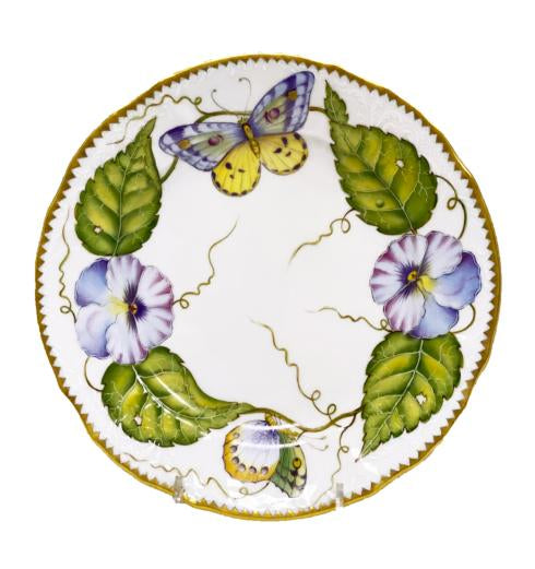 Anna Weatherley Pansy Garland Salad Plate