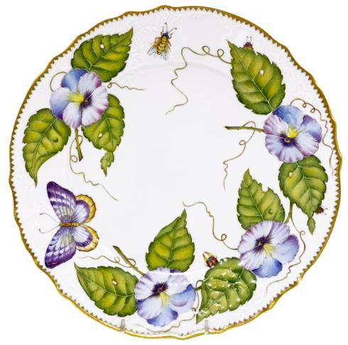 Anna Weatherley Pansy Garland Dinner Plate