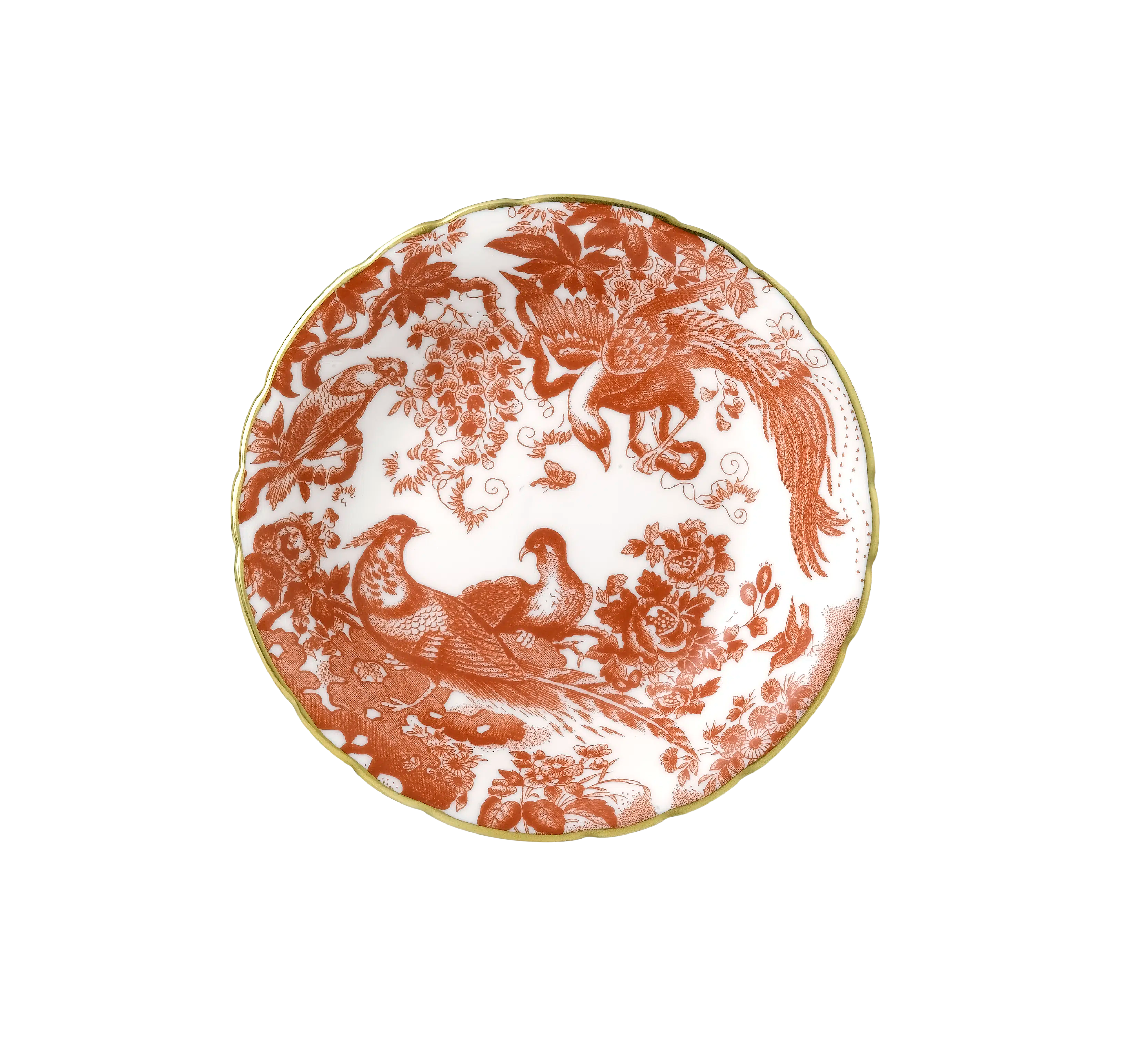 Red Aves Bread and Butter Plate