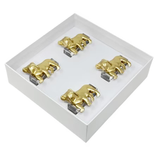 Bulldog Napkin Ring - Set of 4