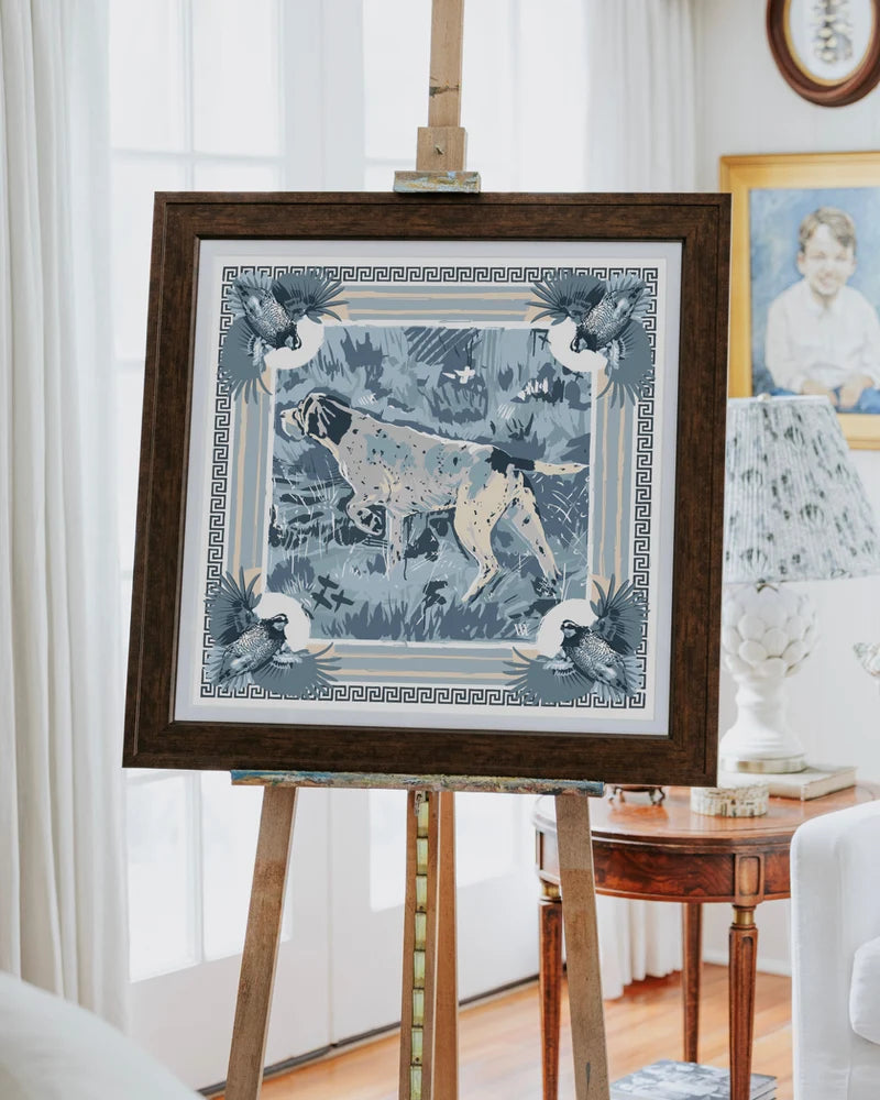 Pointing Strong Framed Scarf Print