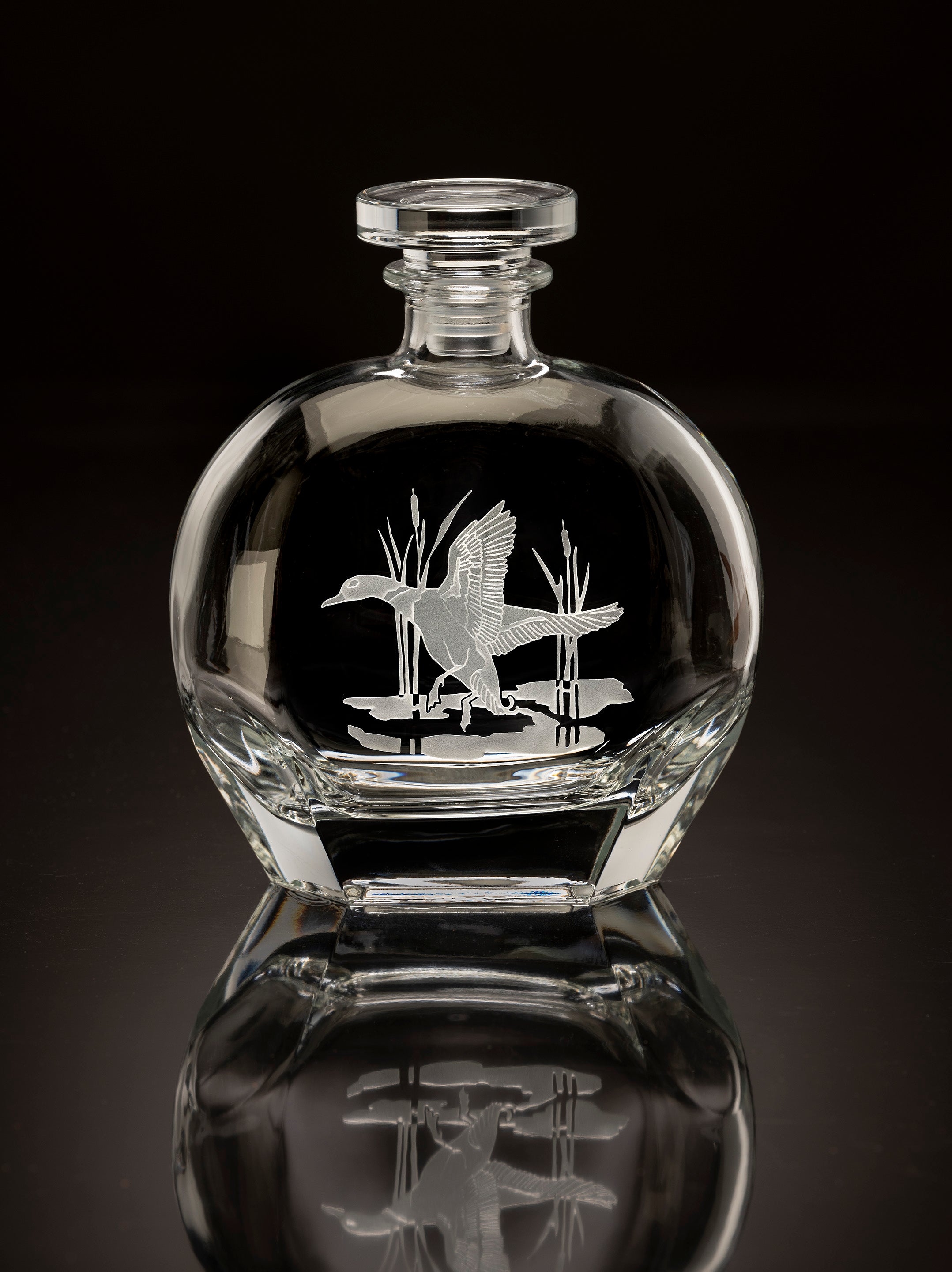 American Ducks Round Decanter