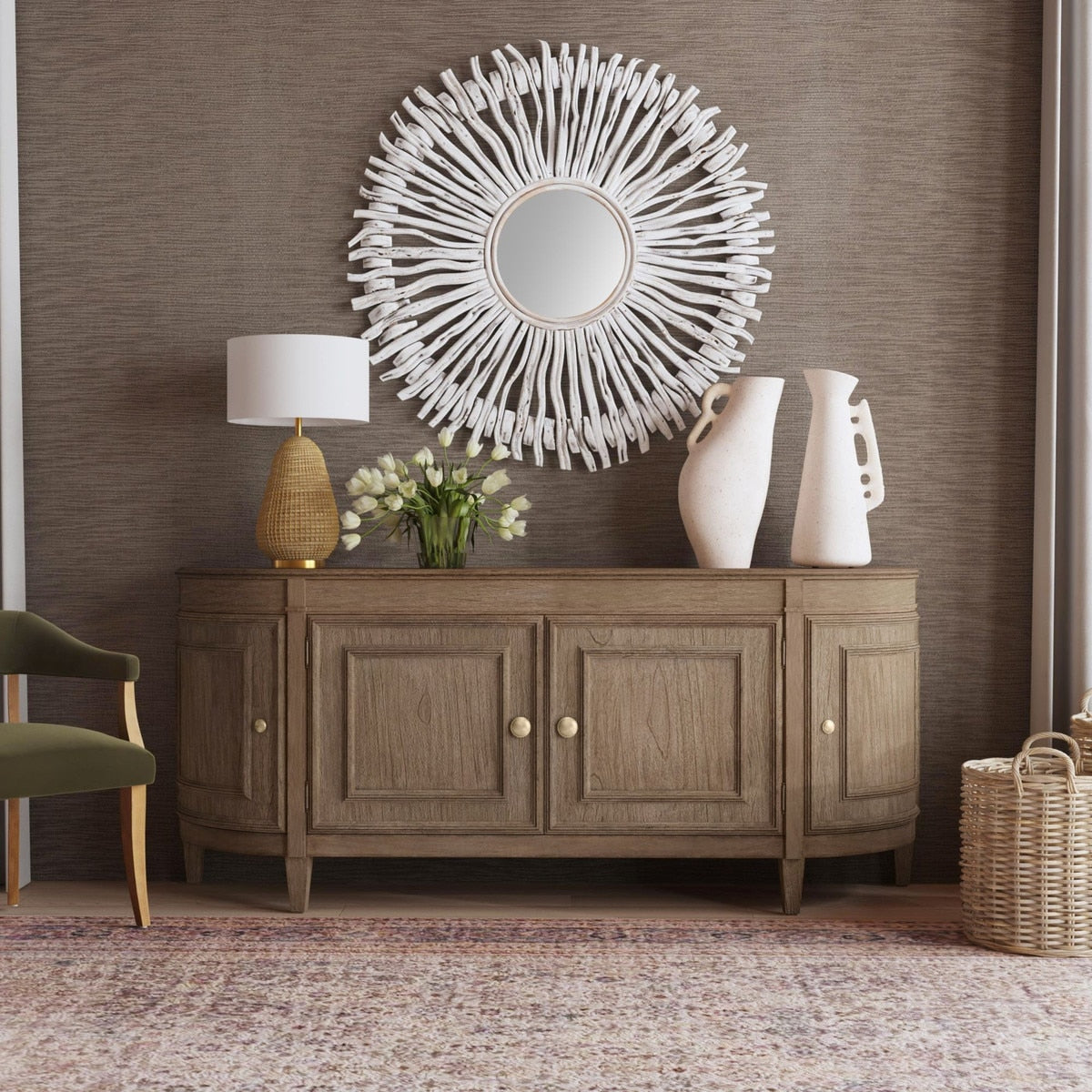 Bow Front Sideboard