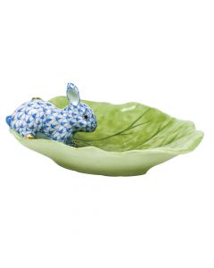 Bunny On Cabbage Leaf