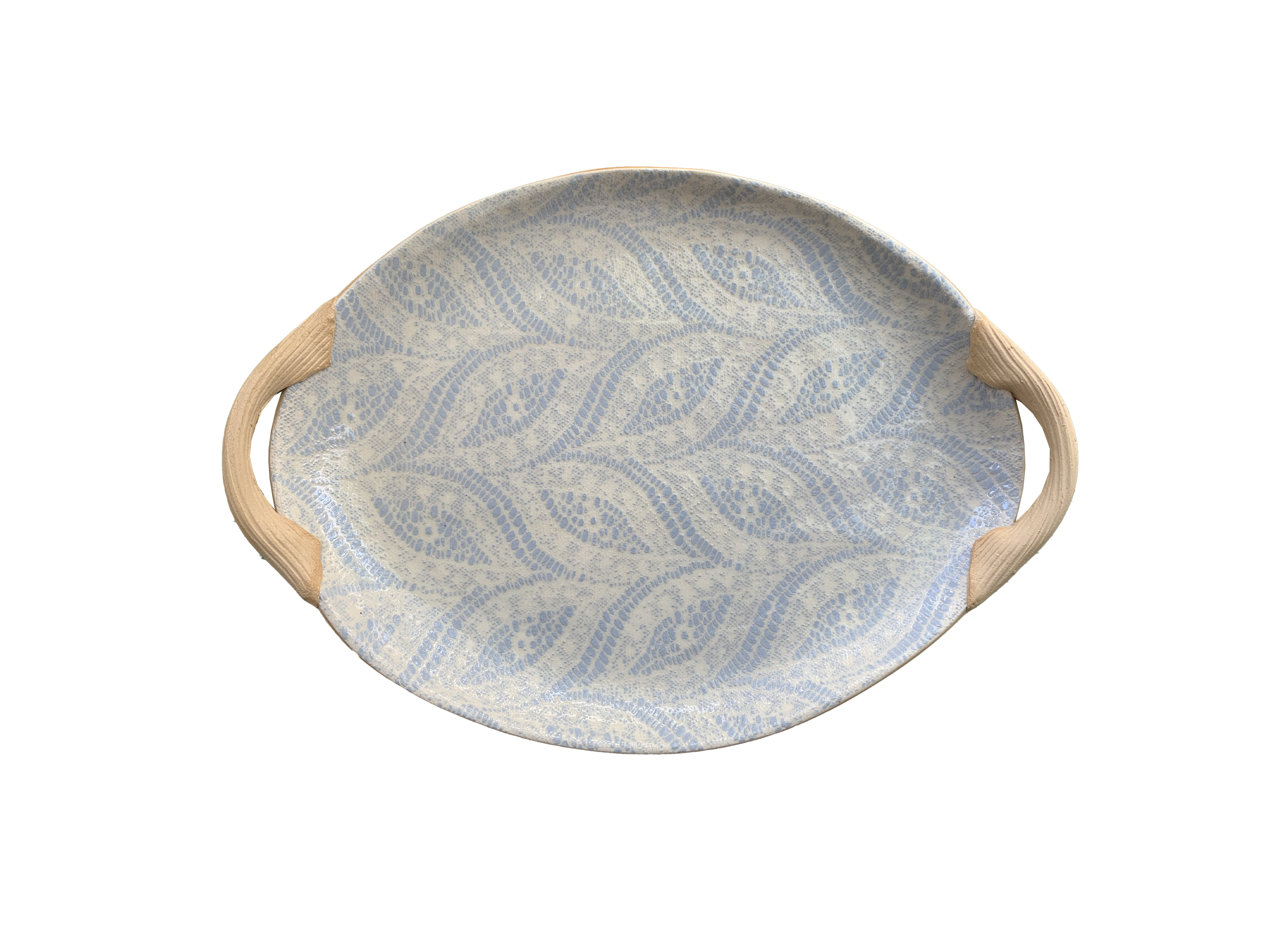 Opal Small Oval Tray with Handles