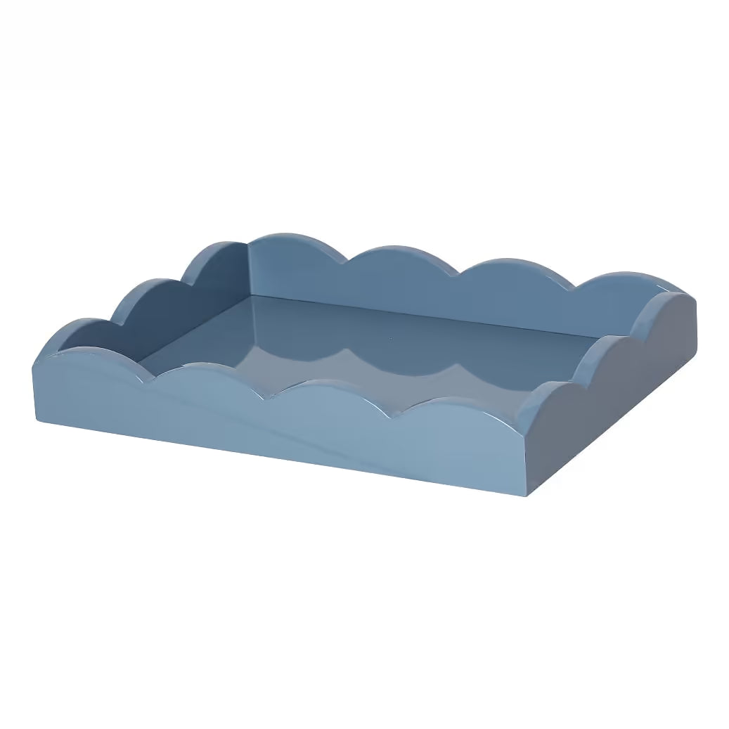 Small Lacquered Scalloped Tray
