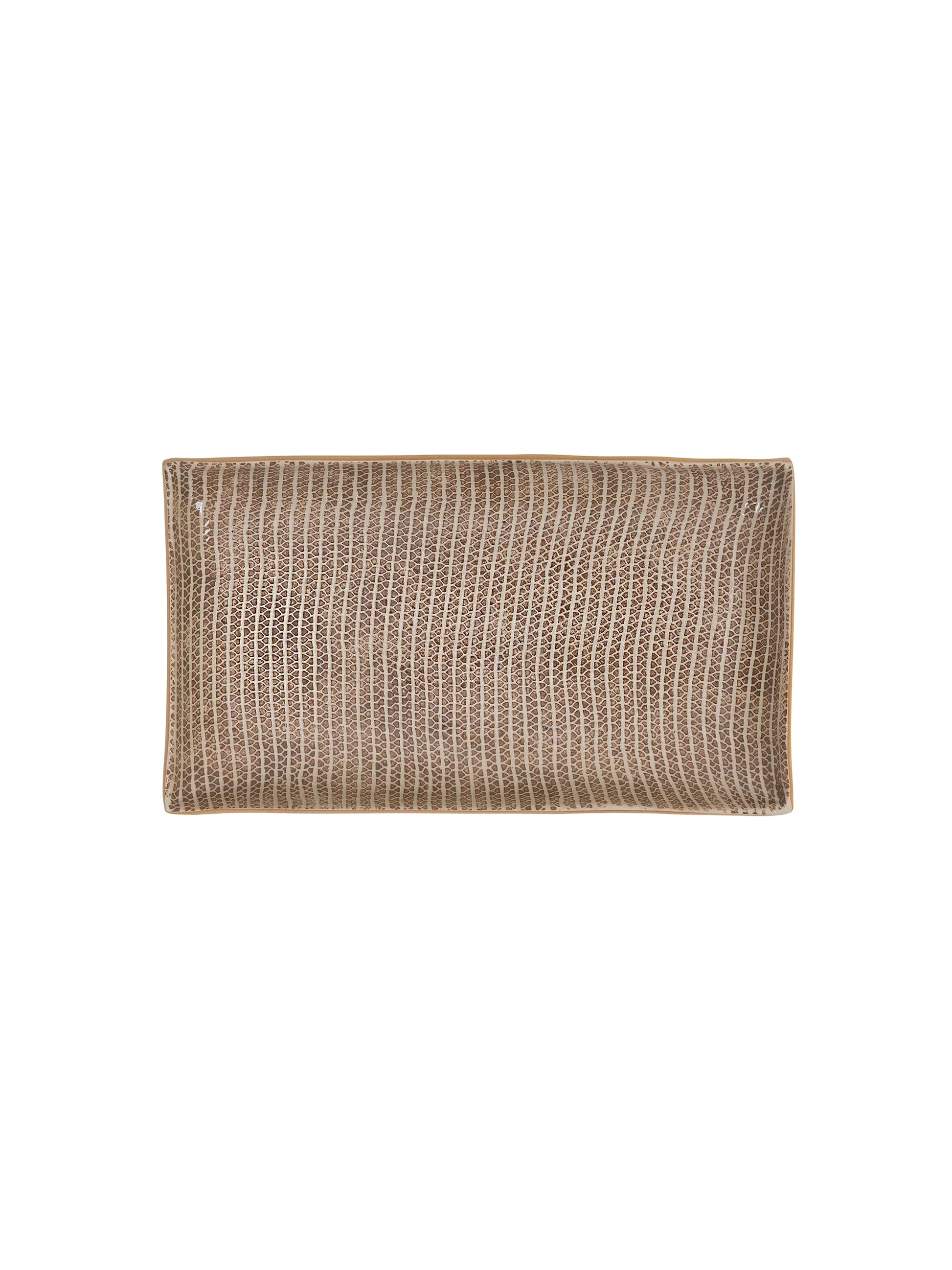 Mocha Small Rectangular Stacking Tray