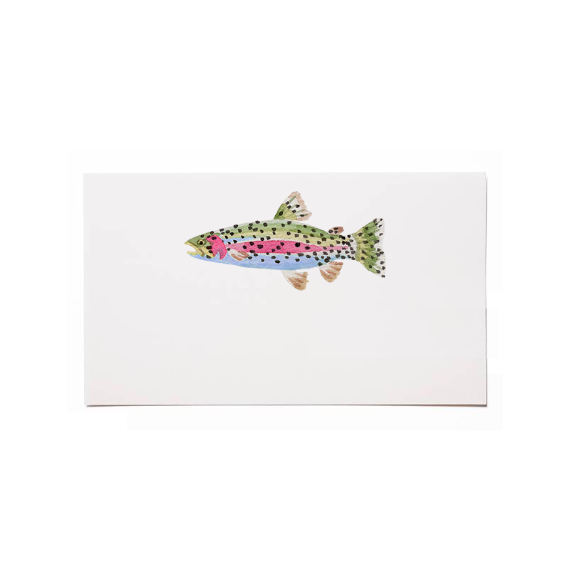 Mixed Fish Flat Cards (Set of 8)