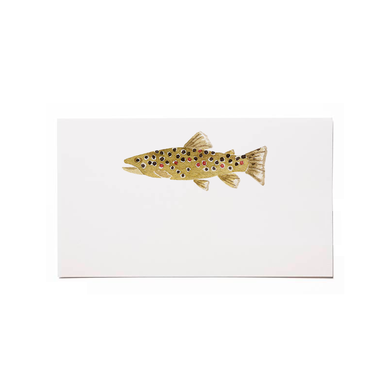 Mixed Fish Flat Cards (Set of 8)