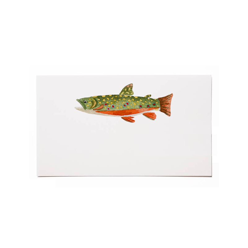 Mixed Fish Flat Cards (Set of 8)