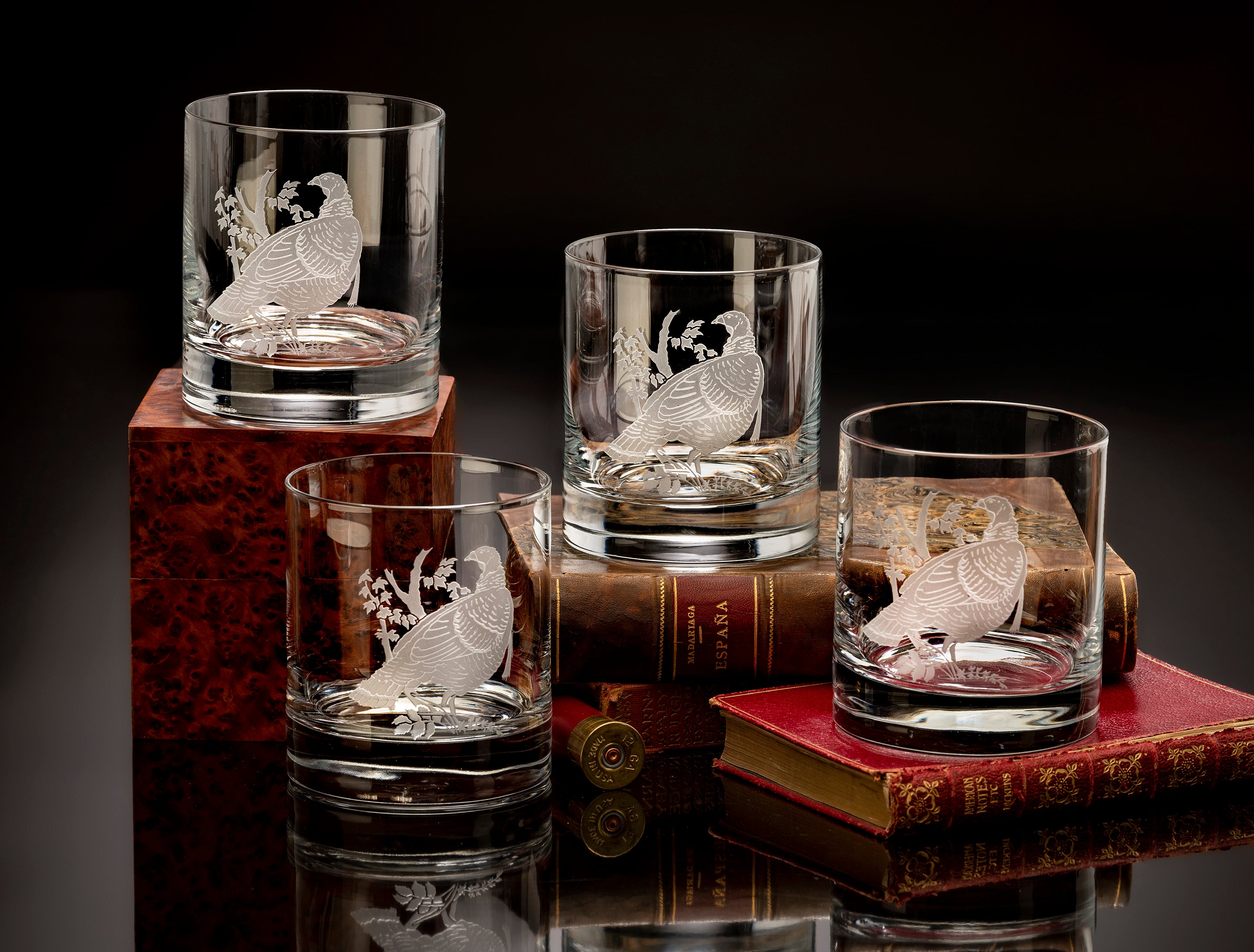 Wild Turkey Crystal Old Fashioned Glasses | Set of 4