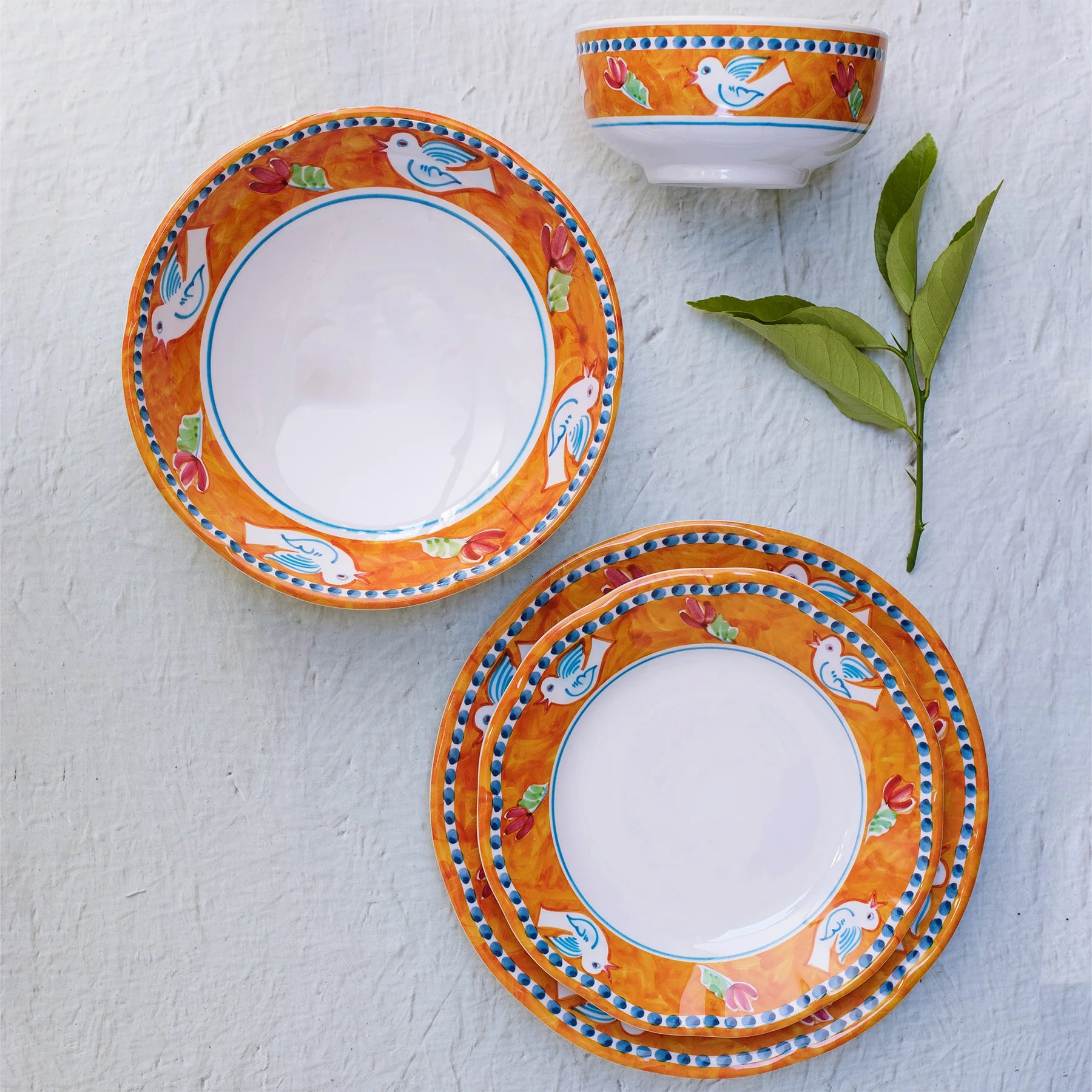 Melamine Uccello Salad Plate