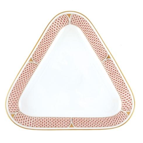 Art Deco Rust Triangle Dish