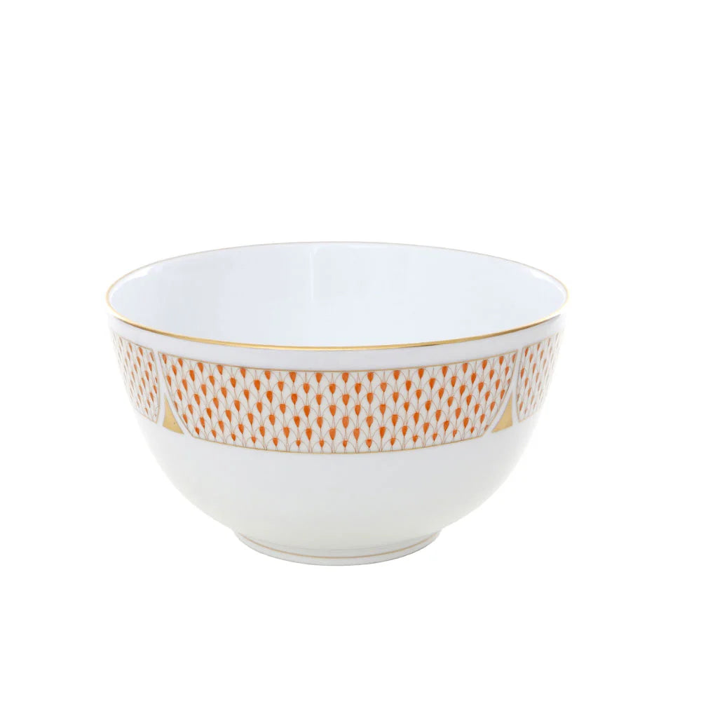 Art Deco Rust Round Bowl