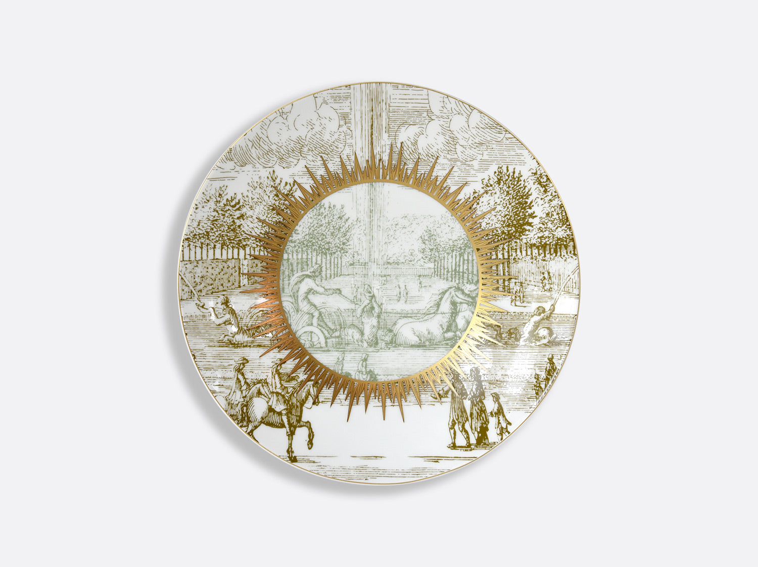 Versailles Enchanté Green Coupe Plate 8.5"