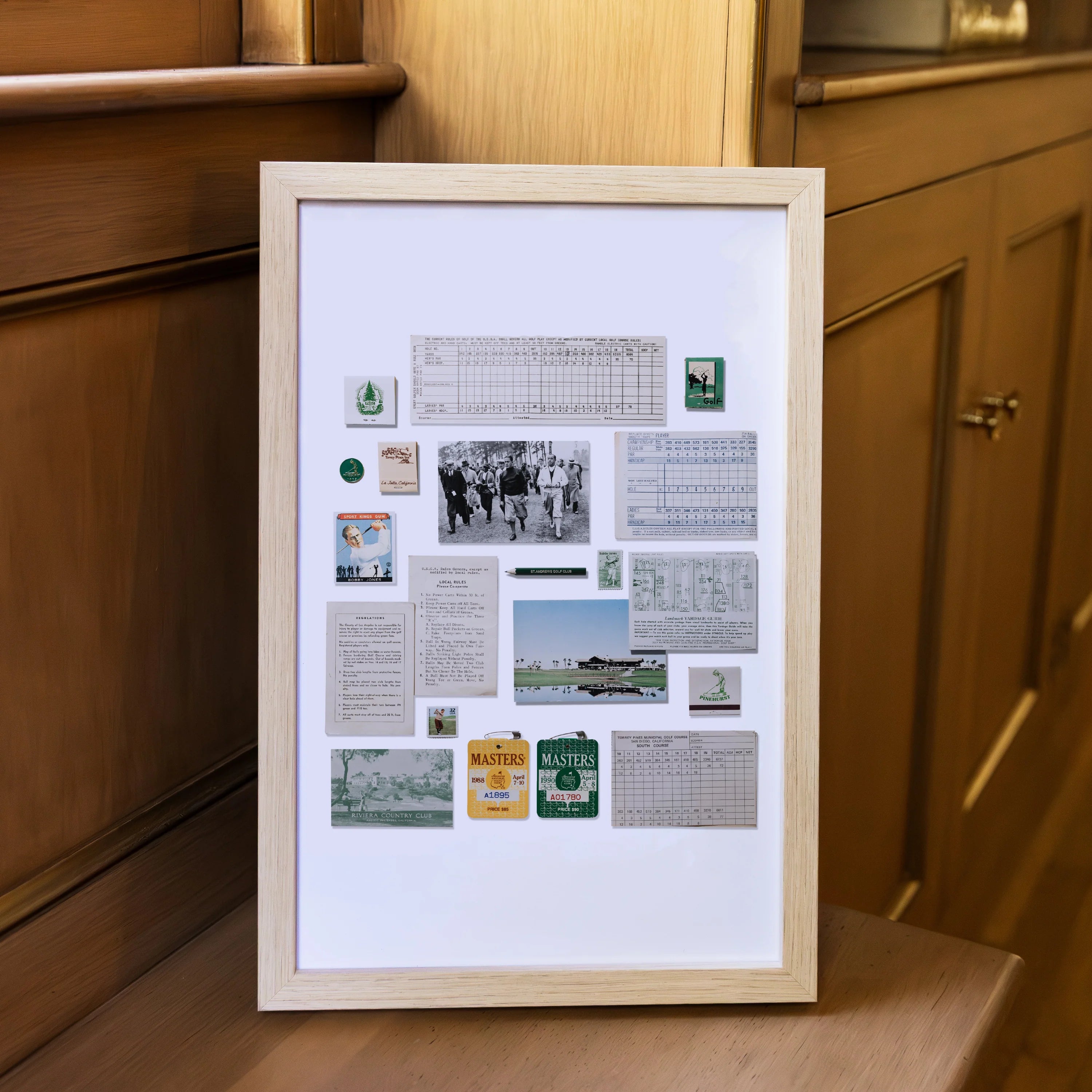 Vintage Golf Collage