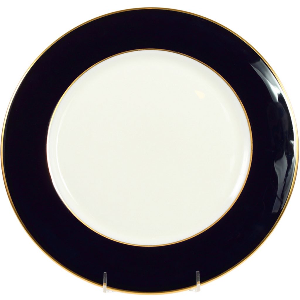 Colorsheen Navy Gold Ultra-White Charger