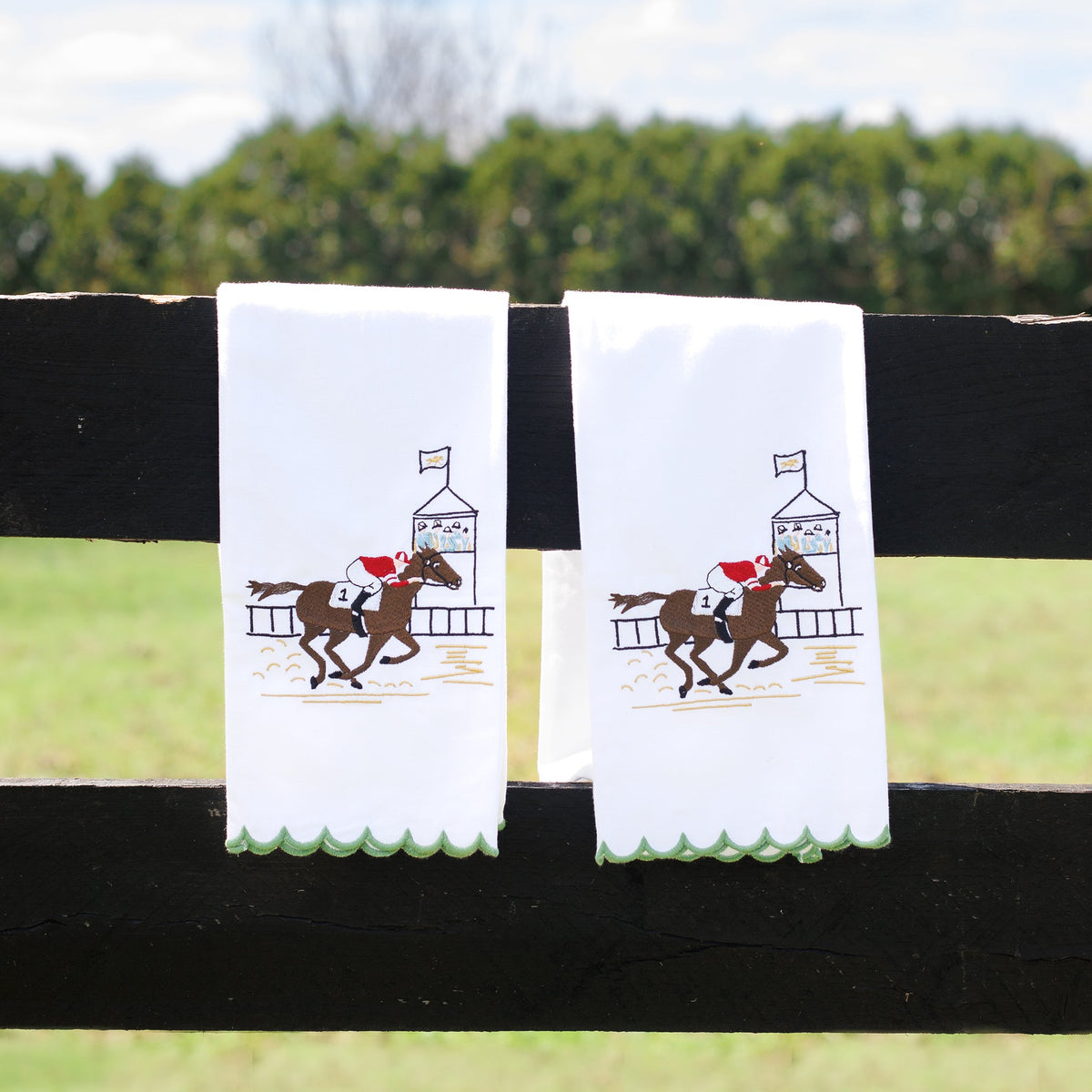 Embroidered Tea Towel