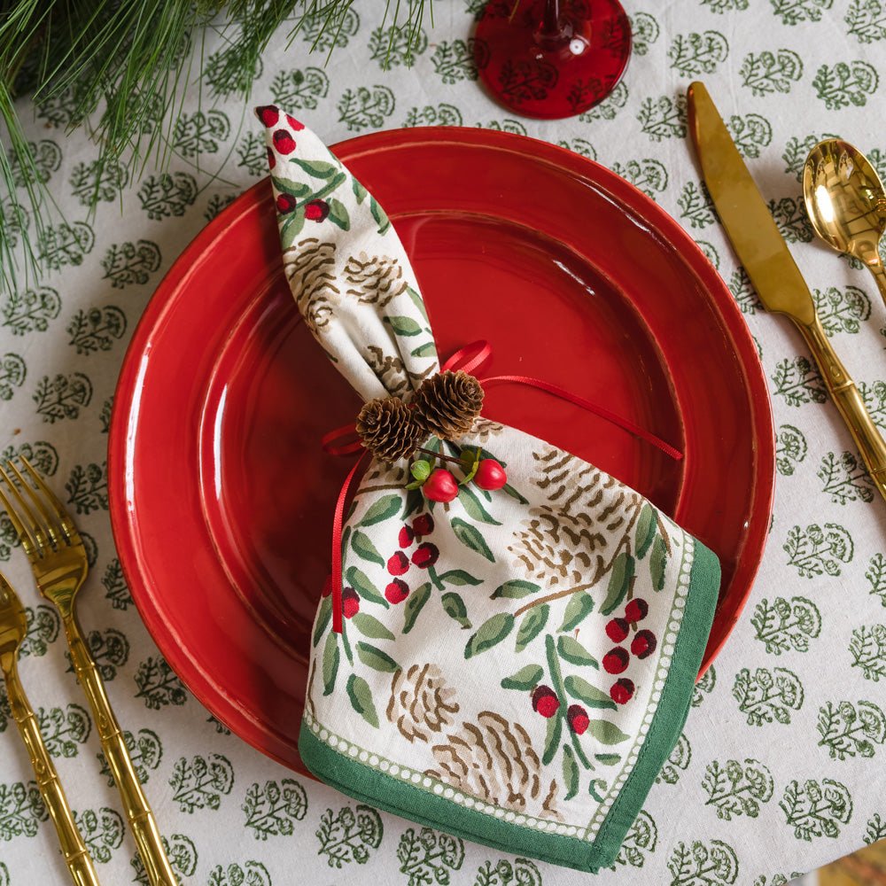 Christmas Garland Napkins | Set of 4