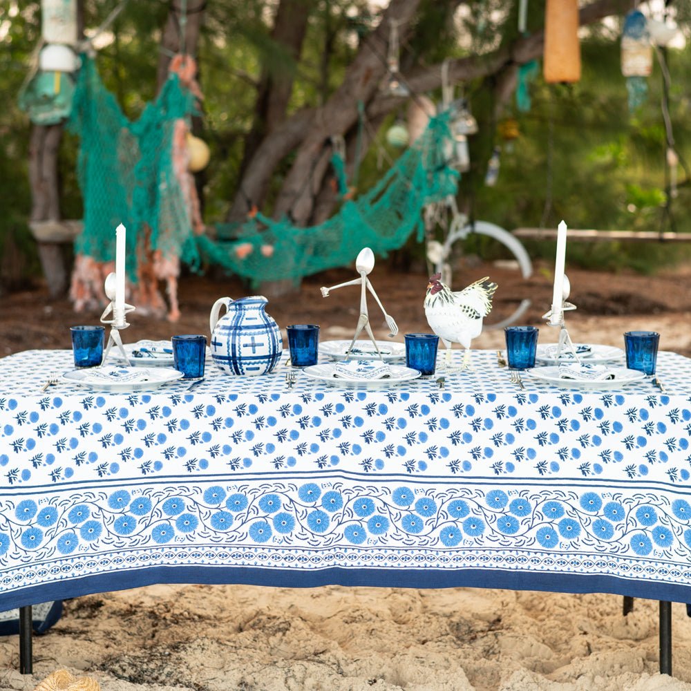 Gaya Cobalt Tablecloth
