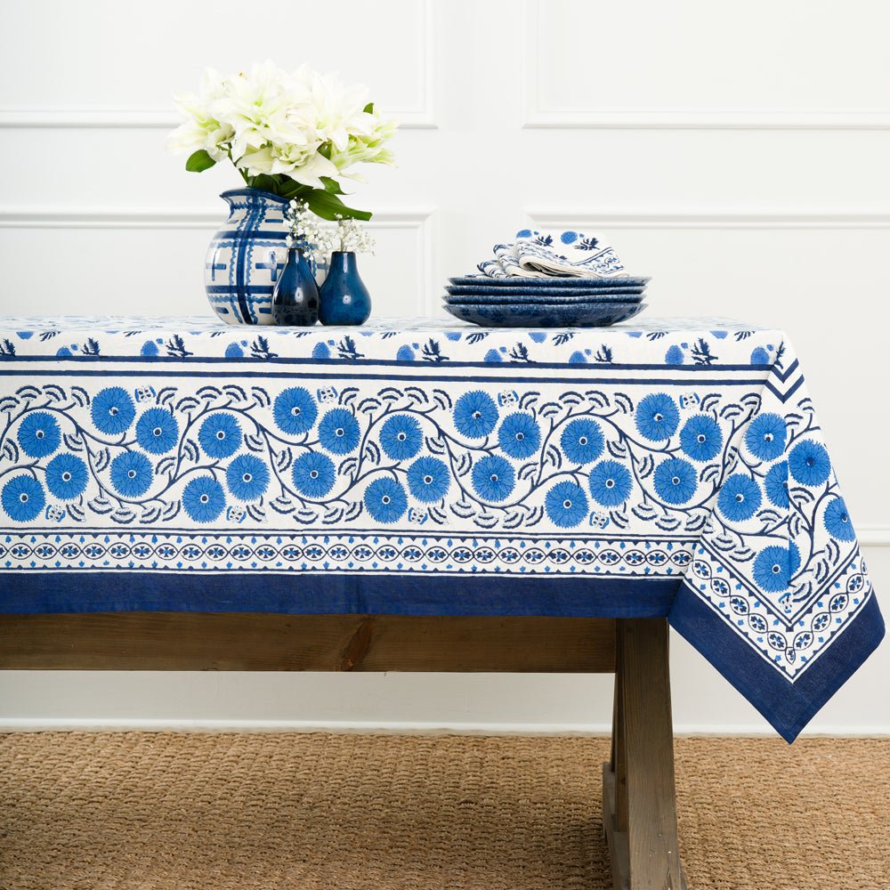 Gaya Cobalt Tablecloth