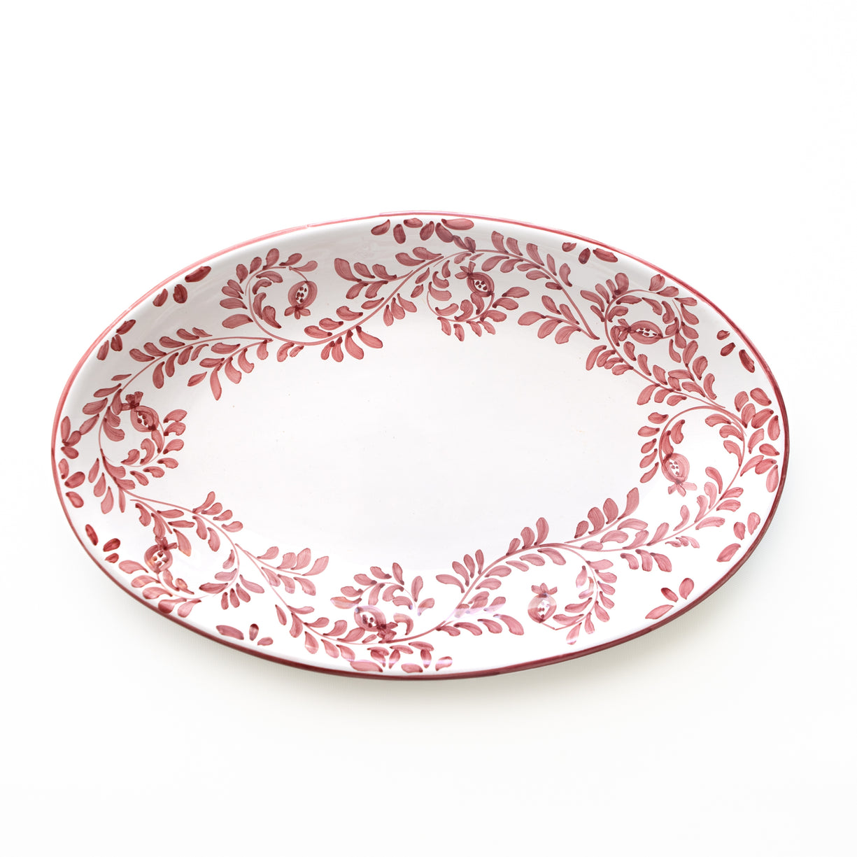 Pomegranate Scroll Oval Platter
